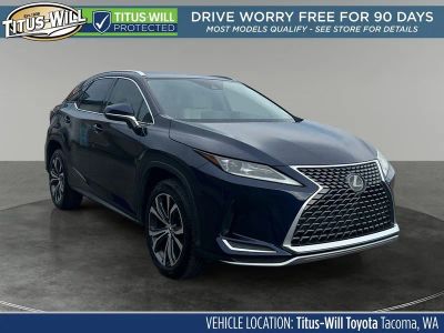 2021 Lexus RX 350 in Nightfall Mica — front three-quarter view