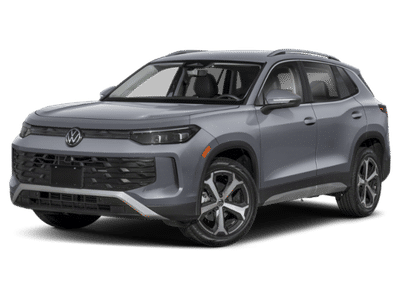 2025 Volkswagen Tiguan SE in Platinum — front three-quarter view
