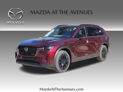 2026 Mazda CX-90 PHEV Premium in Red — front three-quarter view