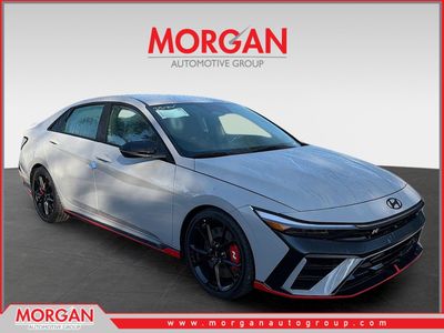 2026 Hyundai ELANTRA N Base in Cyber Gray — front three-quarter view