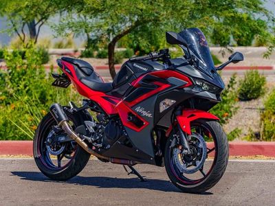 2025 Kawasaki Ninja 500 ABS Passion Red/Metallic Flat Spark Black - Photo 1