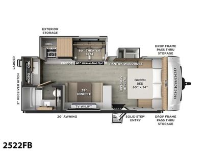 2026 Forest River RV Rockwood Mini Lite — rear three-quarter view