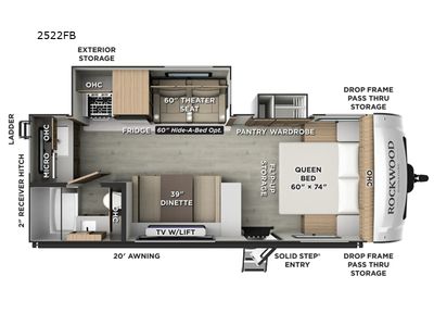 2026 Forest River RV Rockwood Mini Lite — side profile view
