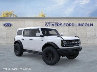 2026 Ford Bronco Outer Banks in Oxford White — front three-quarter view
