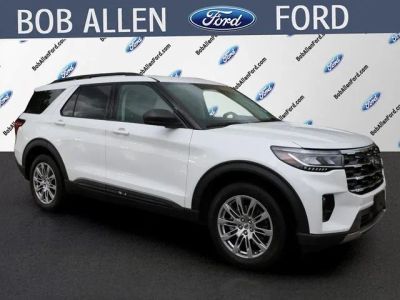 2026 Ford Explorer Active in White — front three-quarter view