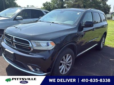 2020 Dodge Durango SXT Plus in Db Black Clearcoat — front three-quarter view