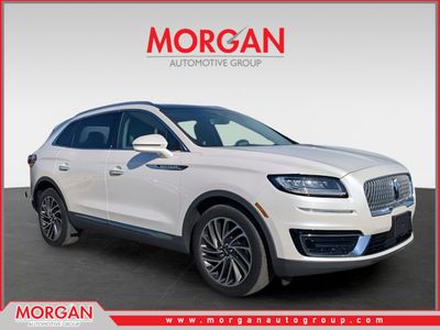 2019 Lincoln Nautilus Reserve in White — front three-quarter view