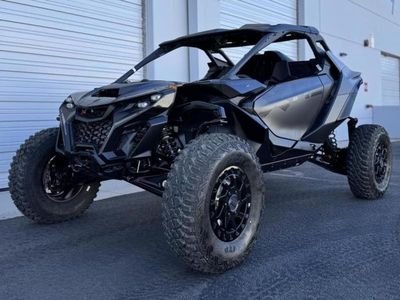 2026 Can-Am Maverick R X RS Triple Black in TRIPLE BLACK — front three-quarter view