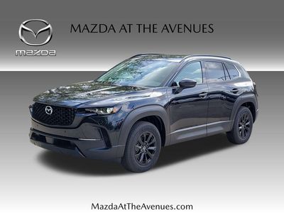 2026 Mazda CX-50 Hybrid Premium in Black — front three-quarter view