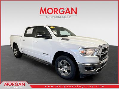 2022 Ram 1500 Big Horn/Lone Star in Bright White Clearcoat — front three-quarter view
