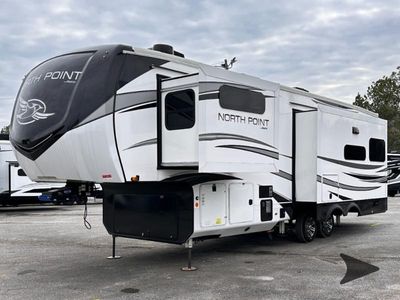 2024 Jayco North Point — front three-quarter view