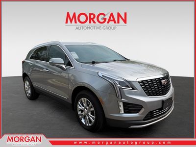 2023 Cadillac XT5 Premium Luxury in Silver — front three-quarter view