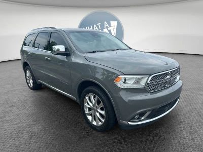 2019 Dodge Durango Citadel AWD in Destroyer Gray Clearcoat — front three-quarter view