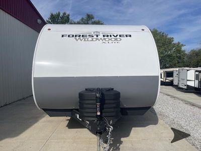 2026 Forest River RV Wildwood X-Lite — rear three-quarter view