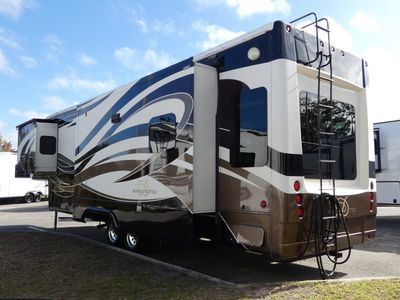 2015 DRV Luxury Suites Mobile Suites — rear three-quarter view