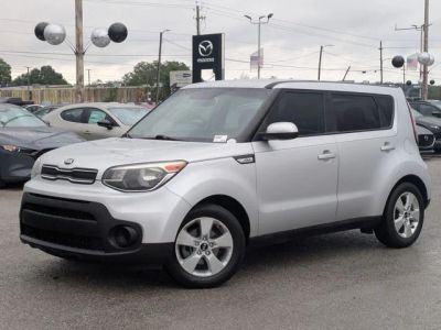 2017 Kia Soul Base in Silver — front three-quarter view