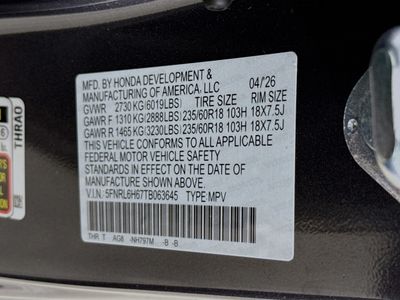 2026 Honda Odyssey — photo 37 view