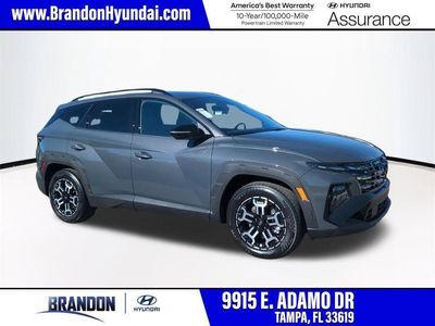2026 Hyundai TUCSON XRT in Gray — front three-quarter view