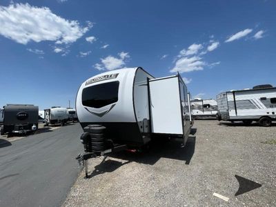2025 Forest River RV Flagstaff Micro Lite — rear three-quarter view