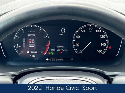 2022 Honda Civic — rear three-quarter view
