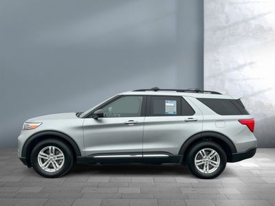 2022 Ford Explorer — rear three-quarter view