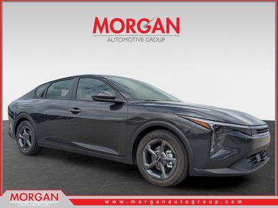 2026 Kia K4 LXS in Interstellar Gray — front three-quarter view