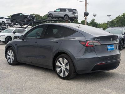 2021 Tesla Model Y — rear three-quarter view
