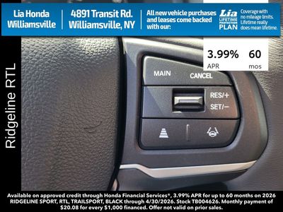 2026 Honda Ridgeline RTL - Photo 21