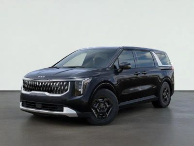 2026 Kia CARNIVAL LXS in Panthera Metal — front three-quarter view