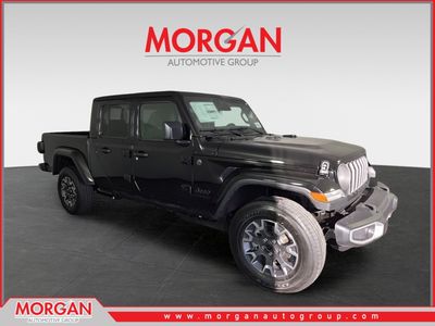 2026 Jeep Gladiator Sahara in Black — front three-quarter view
