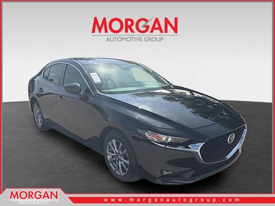 2021 Mazda Mazda3 Sedan 3 Sedan 2.5 S in Jet Black Mica — front three-quarter view
