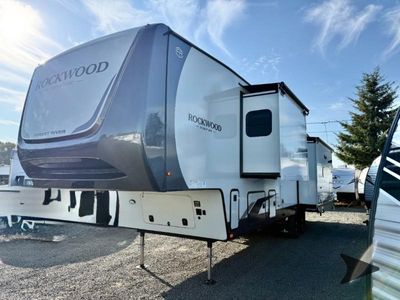 2026 Forest River RV Rockwood Signature — front three-quarter view