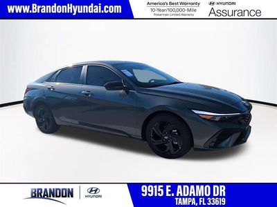 2026 Hyundai ELANTRA SEL Sport in Gray — front three-quarter view