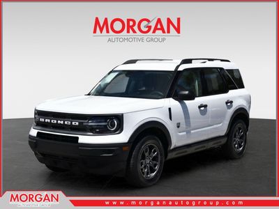 2024 Ford Bronco Sport Big Bend in Oxford White — front three-quarter view