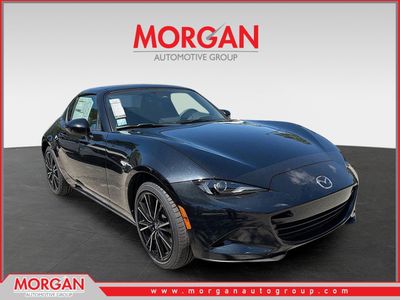 2026 Mazda MX-5 Miata RF Grand Touring in Black — front three-quarter view