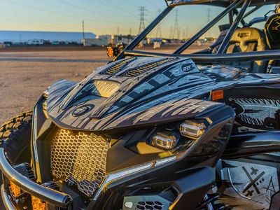 2026 Can-Am Maverick R X RS Triple Black — engine compartment view