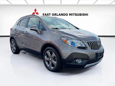 2014 Buick Encore Convenience in Cocoa Silver Metallic — front three-quarter view