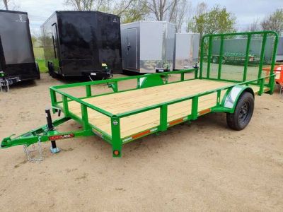 2026 Heartland 76"x14' SA Steel Utility — front three-quarter view