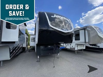 2026 Jayco North Point — rear three-quarter view