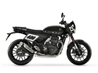 2026 Triumph Tracker 400 Phantom Black — front three-quarter view
