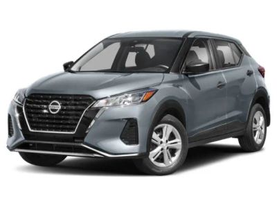 2021 Nissan Kicks S in Fresh Powder — front three-quarter view
