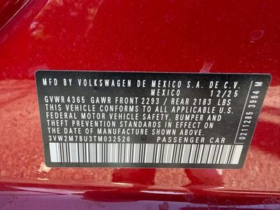 2026 Volkswagen Jetta GLI — photo 24 view