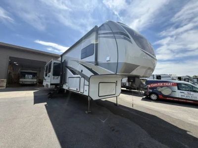 2021 Alliance RV Paradigm 372RK — front three-quarter view