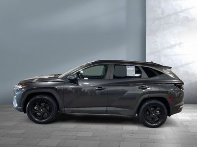 2022 Hyundai Tucson — rear three-quarter view
