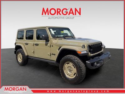 2026 Jeep Wrangler Willys in Green — front three-quarter view