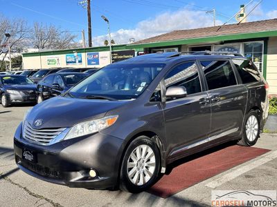 2013 Toyota Sienna in Gray — front three-quarter view