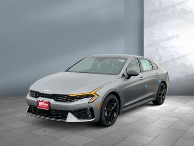 2026 Kia K5 — front three-quarter view