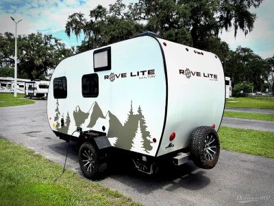 2023 Travel Lite Rove Lite — rear three-quarter view