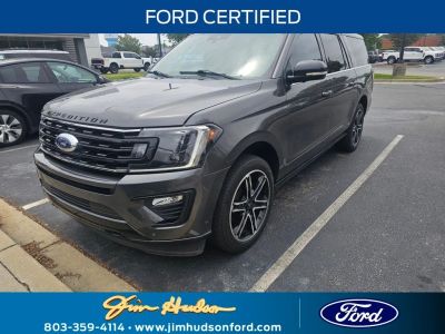 2021 Ford Expedition Max in Gray — front three-quarter view