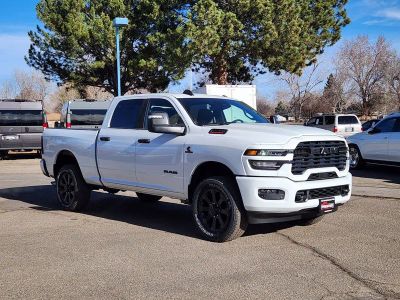 2026 RAM 2500 RAM 2500 BIG HORN CREW CAB 4X4 6'4' BOX in Bright White Clear-Coat Exterior Paint — front three-quarter view